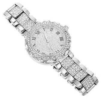 Girls Wristwatch Rhinestone Watch for Watching Time 1Pcs Adjustable Silver