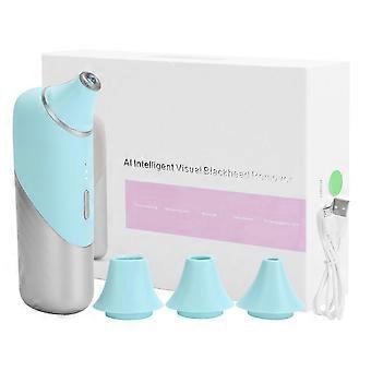 Visuell pormaskborttagningsmaskin Elektrisk Smart WIFI Vakuumsug Ansiktsporrengörare Grön