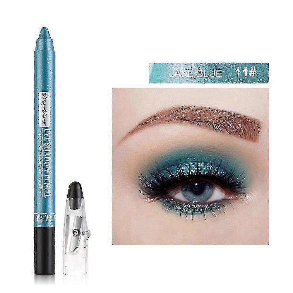 Dragon Ranee 12pcs Eyeshadow Pencil Gift Set comes with sharpener