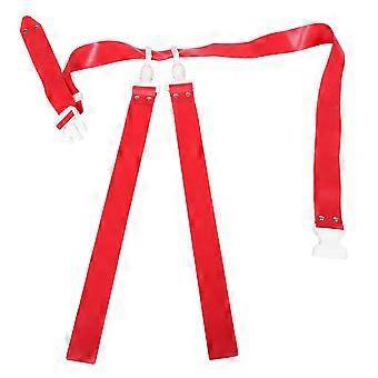Adjustable Football Belt for Training Red Rugby Flag Belt Durable Sports Gear