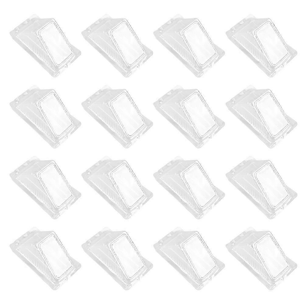 60pcs Clear Sandwich Packaging Boxes Plastic Cake Packing Boxes Sandwich Boxes