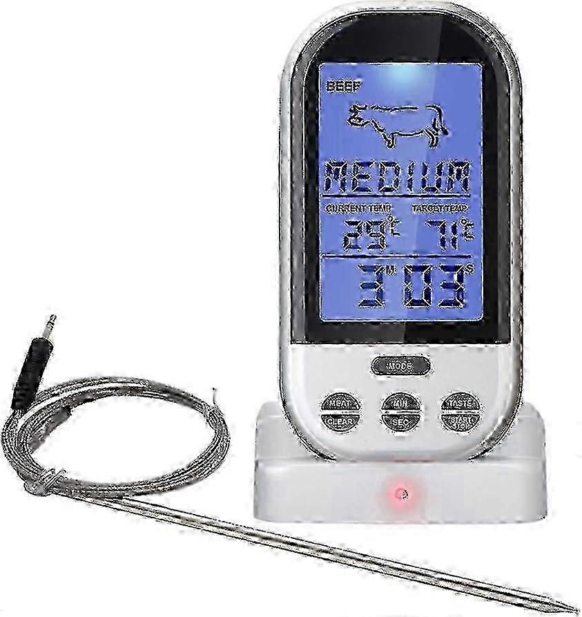 30m Range Wireless Digital Meat Thermometer