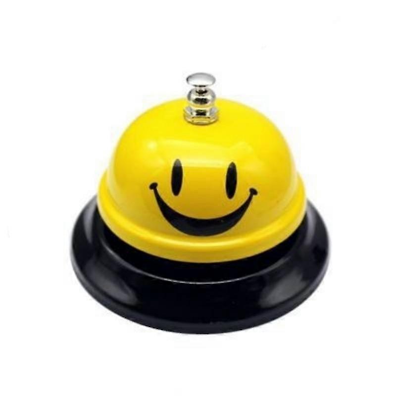 Solid Wood Base Table Bell With Metal Dome