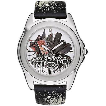 Marc ecko the encore oz Watch for Quartz Analog Man with Cowskin Bracelet E07502G3
