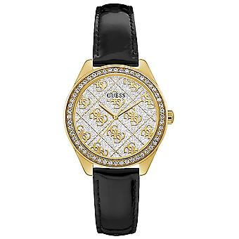 Guess watches ladies sugar reloj para Mujer Analógico de Cuarzo con brazalete de Piel de vaca GW0098L3