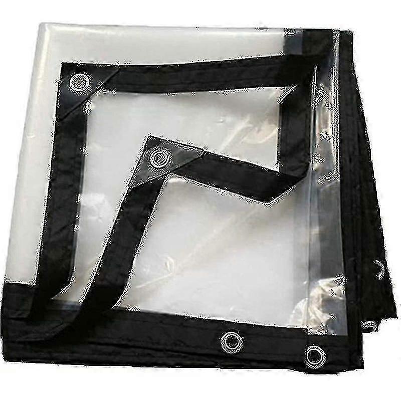 Bâche imperméable à œillets, transparente, pliable