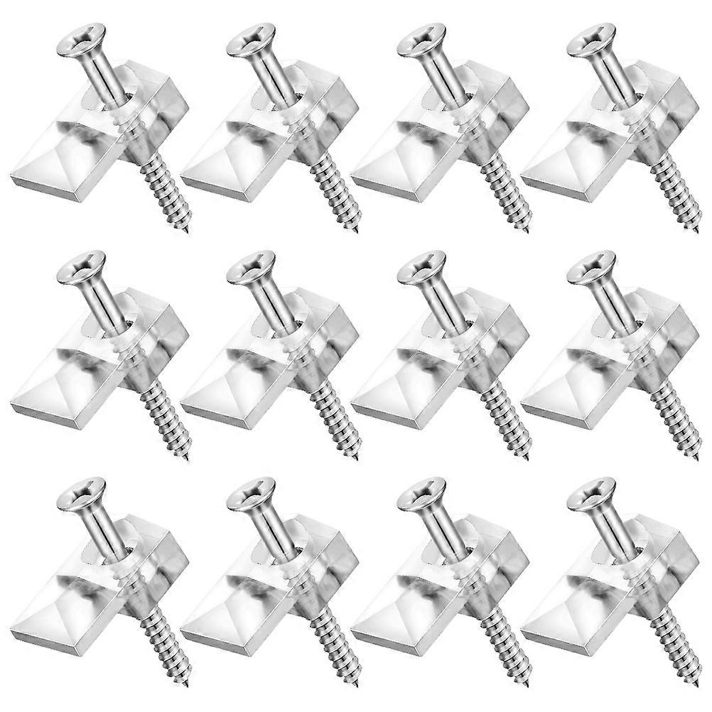 Glass Shelf Clip Bracket Mirror Clip for Reliable Fixing 20Pcs Kit