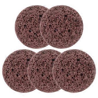 Volcanic Lava Stone Natural Fish Tank Stones 5Pcs for Garden-ah