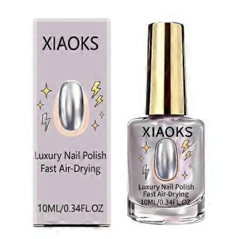 Purple Shimmer Nail Polish - Vegan & Safe Formula for Elegant Daily Office Wear, Long-Lasting Glossy Finish 
