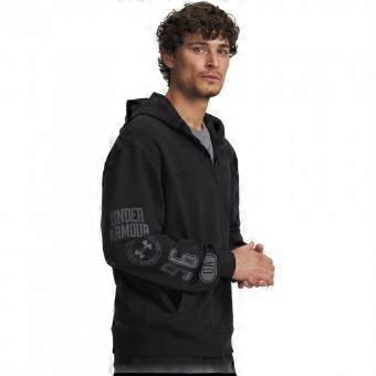 Under Armour Mens Rival Graphic Print Full Zip Hoodie