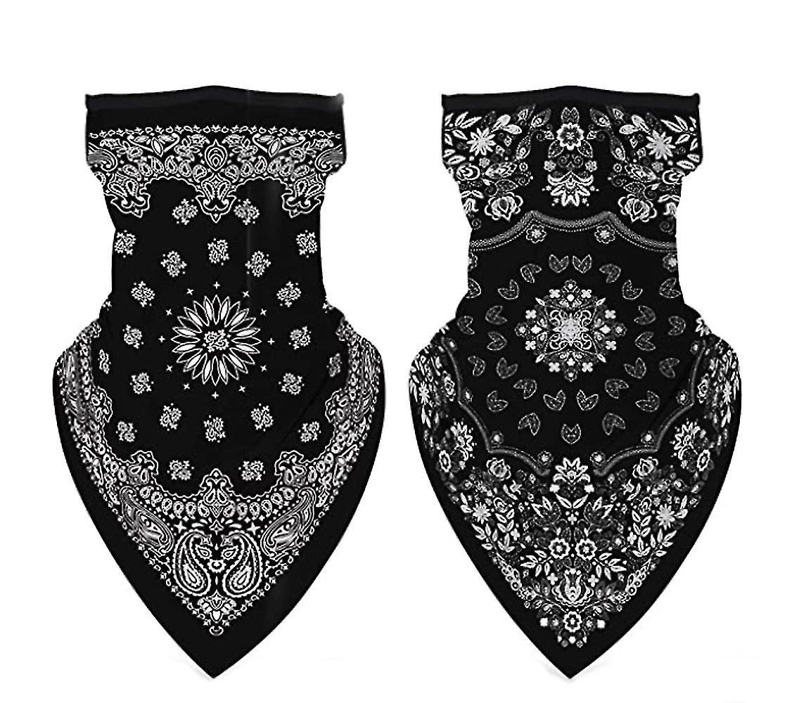 2 قطعة باندانا قناع الوجه للجنسين، قناع في الهواء الطلق، وشاح، بالاكلافا