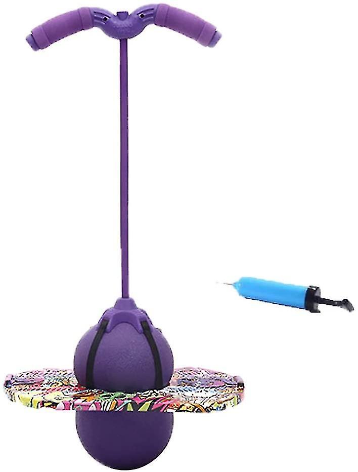 Pogo Ball Pogo Stick Jumper Balance Ball Hopper Ball Balance Board Bounce Space Ball With Handles Home Indoor Games Fitness Body Training Assistant Wo