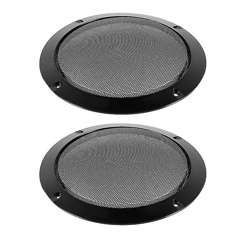 18.3X18.3cm Black Speaker Components & Kits 2pcs Audio Speakers Decoration Protective Grills Cover S
