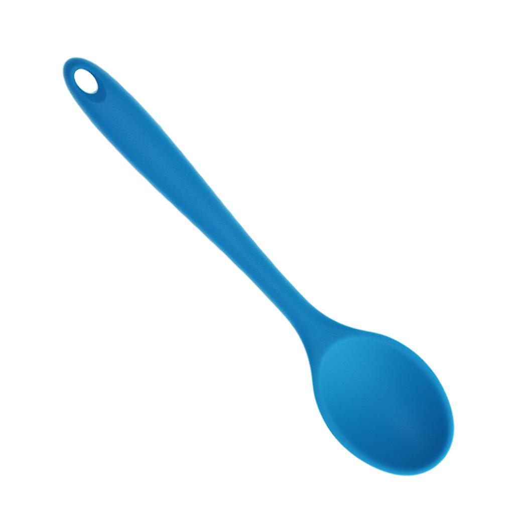 Creative Silicone Small Spoon  Kitchen Utensils Tool Flatware Blue