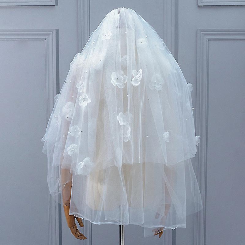 French Simplicity Wedding Veil Bow Tulle Tutu Proposal Veil
