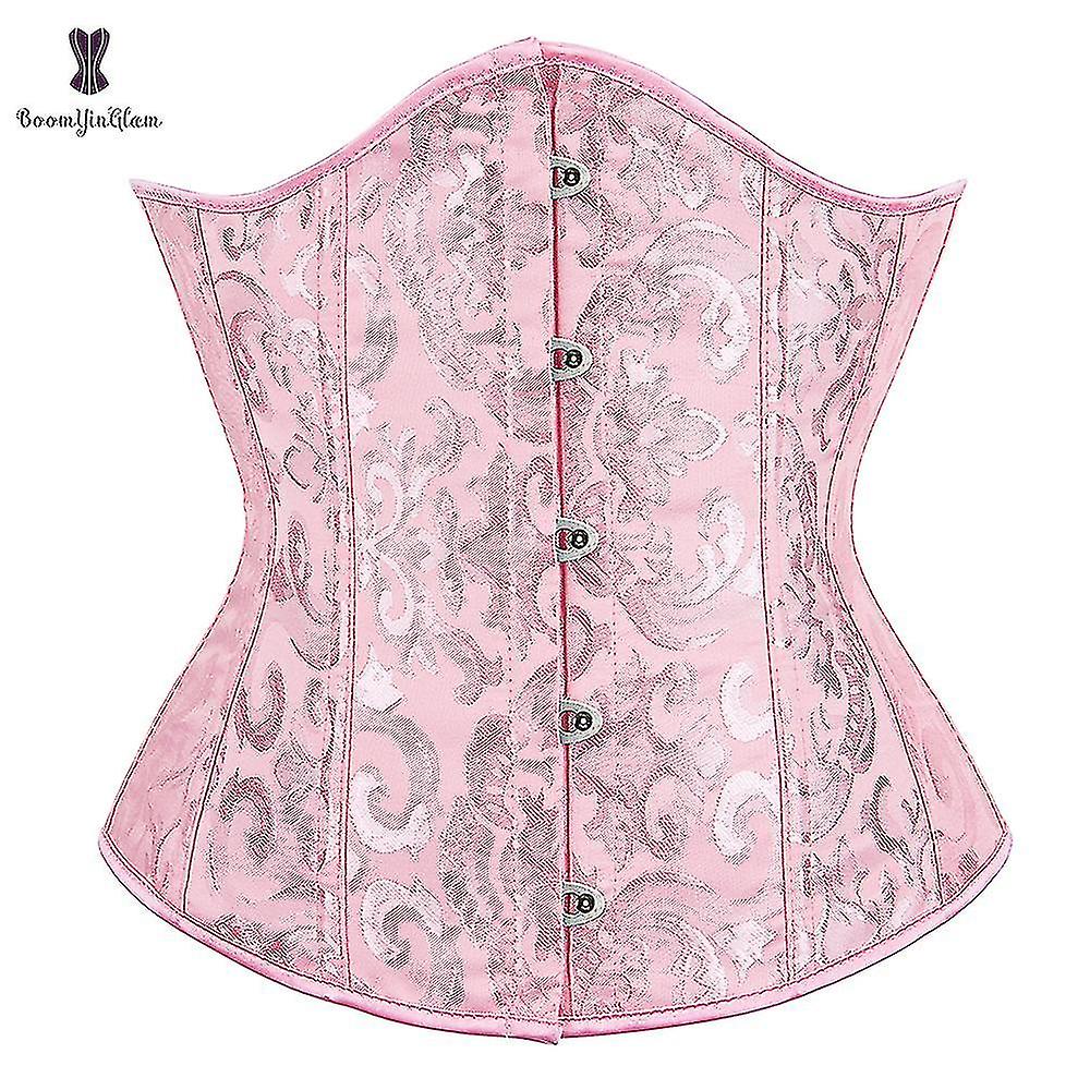 Plus Size Floral Embroidered Waist Trainer Slimming Waist Corset