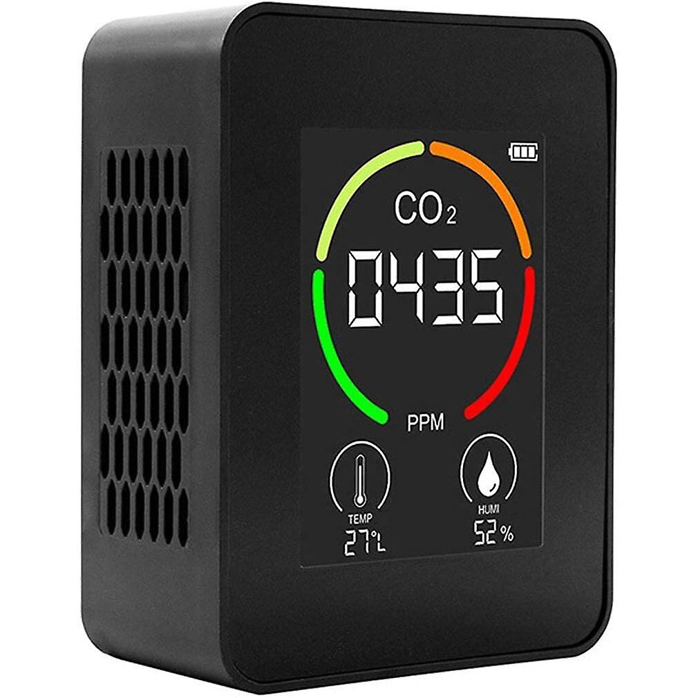 Portable Co2 Detector Gas Concentration Detection Air Temperature Humidity Equipment Sensor Accurate Digital Display Detector