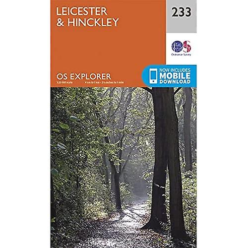 Hinckley y OS Explorer mapa (233) Leicester