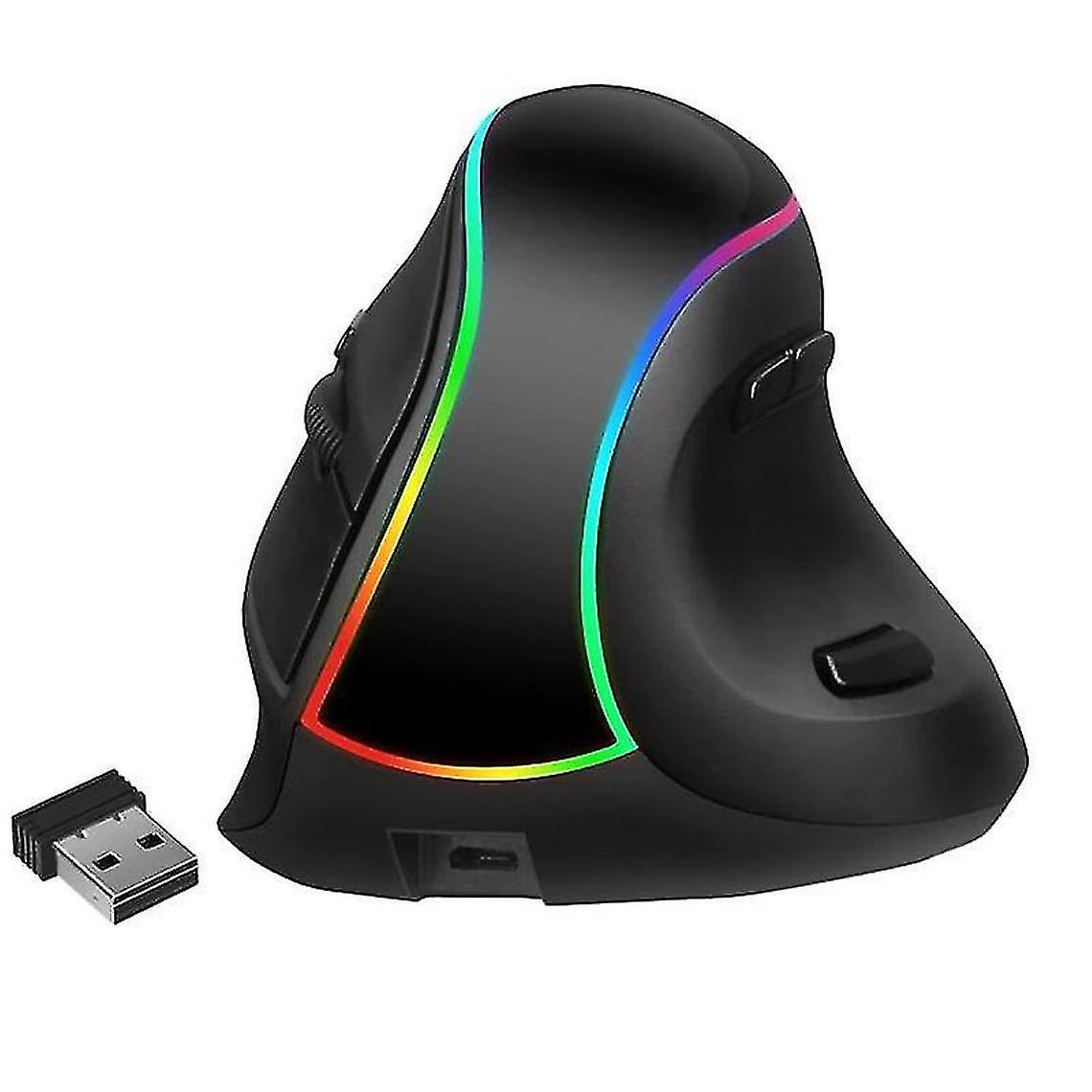 Souris verticales sans fil souris rechargeables ergonomiques