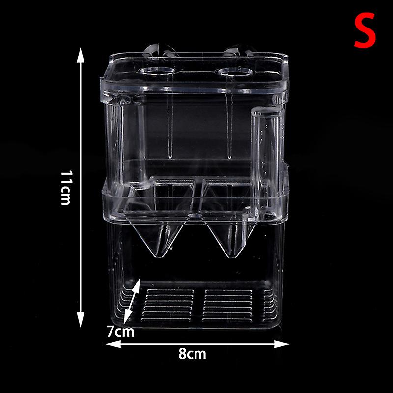 Double-deck Clear Fish Breeding Isolation Box Aquarium Fish Tank Hatching House