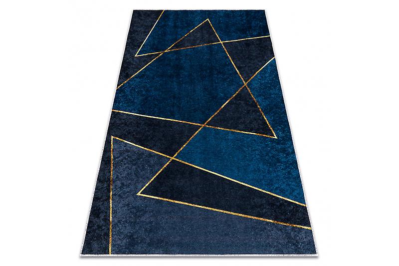 MIRO 52097.801 washing carpet Geometric anti-slip - blue