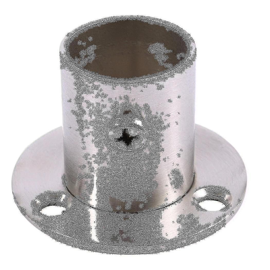 Closet Wardrobe 22mm Dia Pipe Hanging Rail Rod End Support Bracket