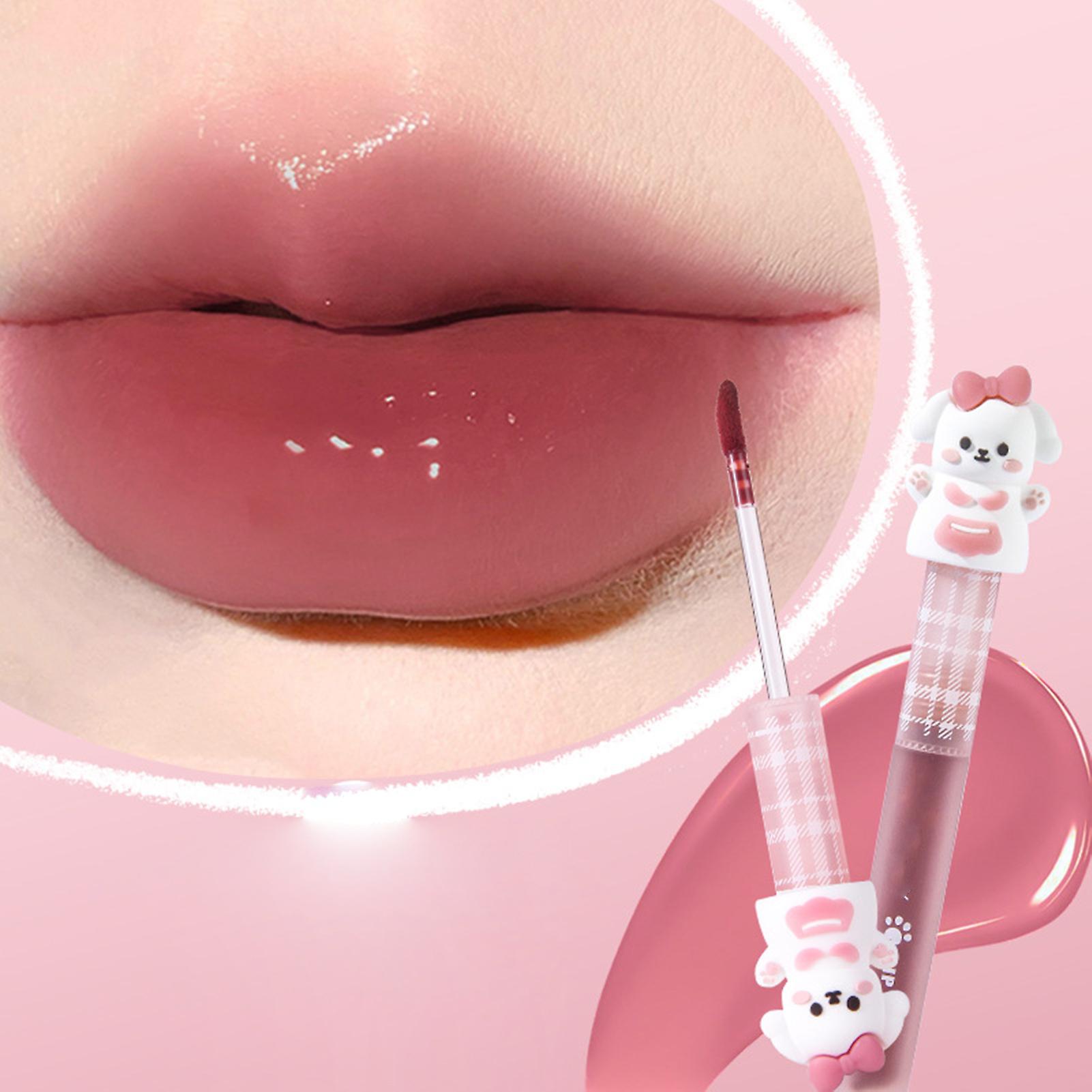 Cute Watery Mirror Finish Lip Gloss Glossy Waterproof Mirror Lip Glaze For Birthday Valentine Gift