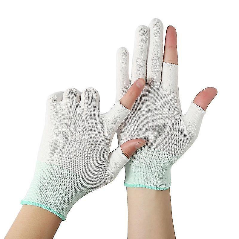 Breathable Fingerless Cycling Gloves Non-slip Nylon