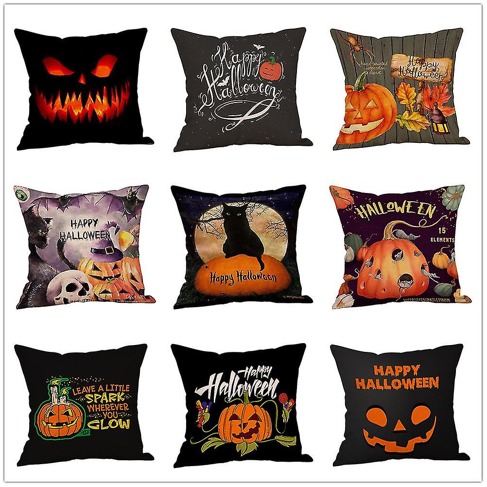 Halloween Pumpkin Pattern Sofa Pillow Case Customizable Wholesale Dropshipping