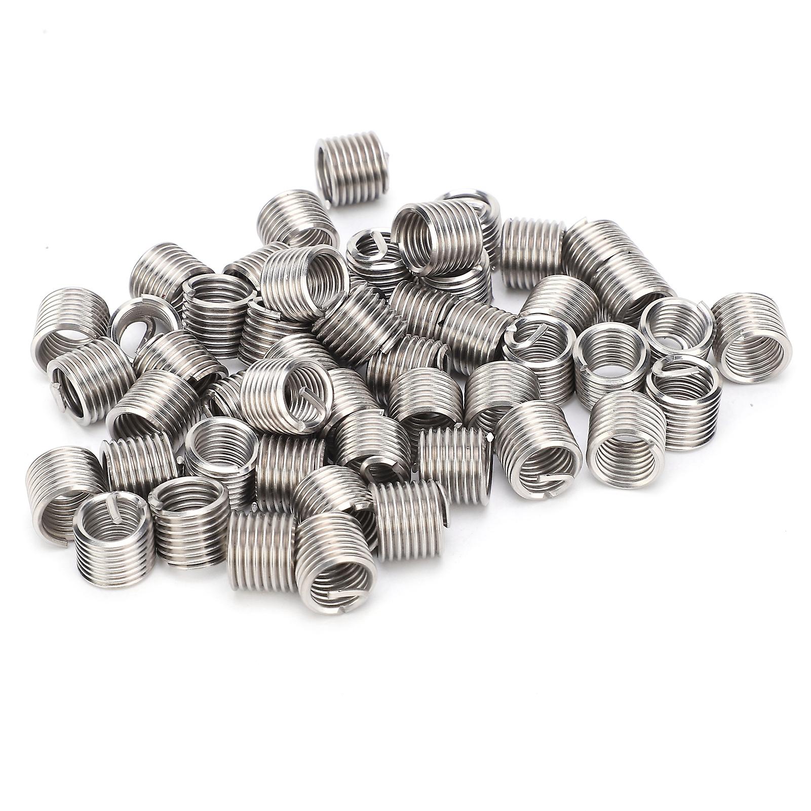 100Pcs M3x0.5 Stainless Steel Red Thread Inserts Repair Tool