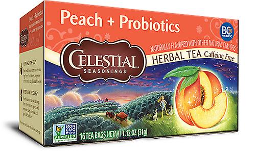 Celestial Seasonings Tea Peach + Probiotics