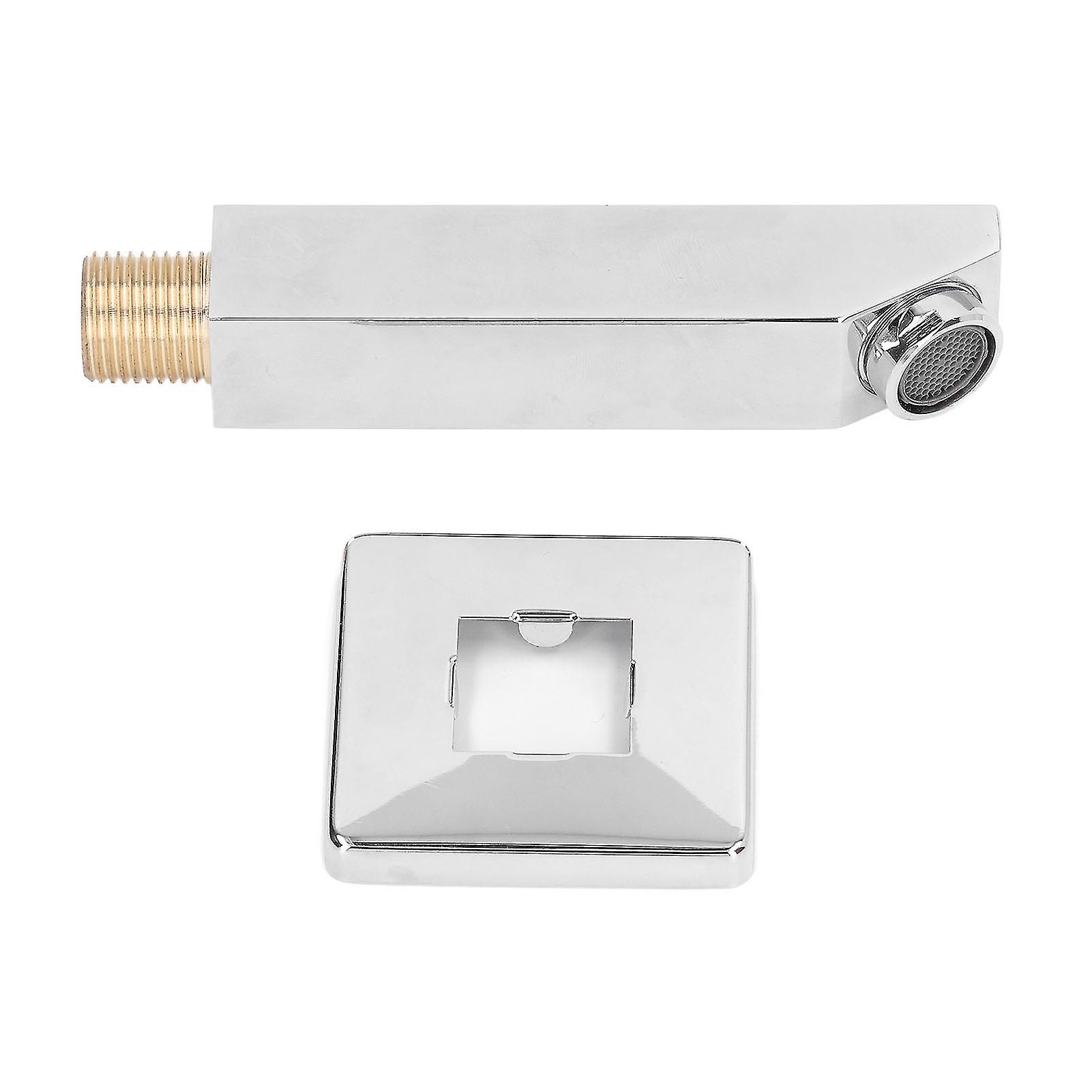 Rectangular Brass Wall Mounted Bathtub Faucet with G1/2 Connector for Bathroom
