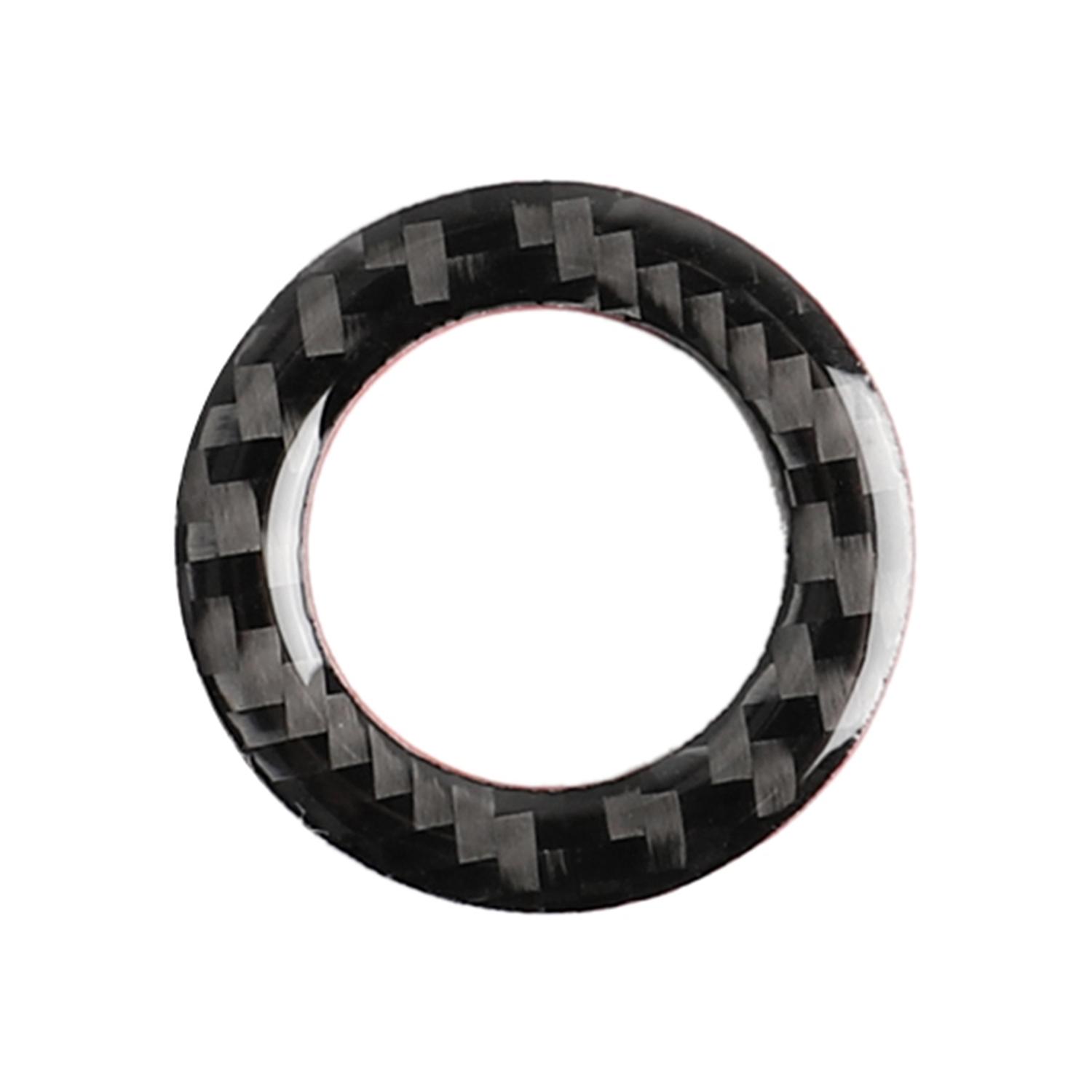 Start Stop Engine Switch Sticker Waterproof Dust-proof Carbon Fiber Self-adhesive Start Stop Engine 