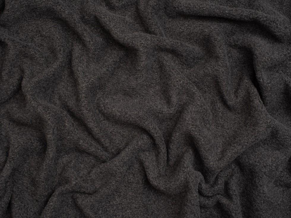 1.5m Minerva Core Range Polar Fleece Fabric Melange Dark Grey - per metre