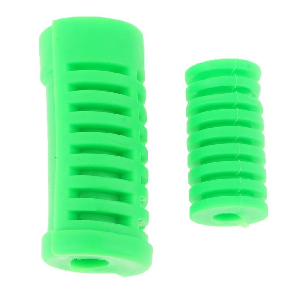 Moottoripyörän vaihdekeppi, vaihdevivun tanko ja jalkatuen poljin, kumikansi sininen