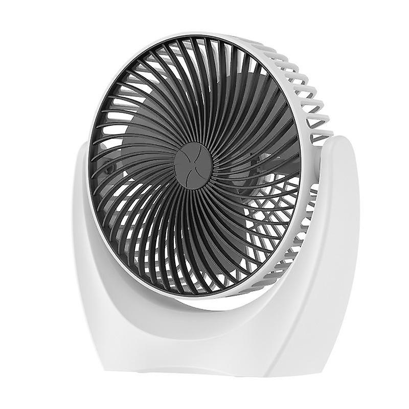 USB Mini Fan - 1-Pack, PE+PP Material, White + Black
