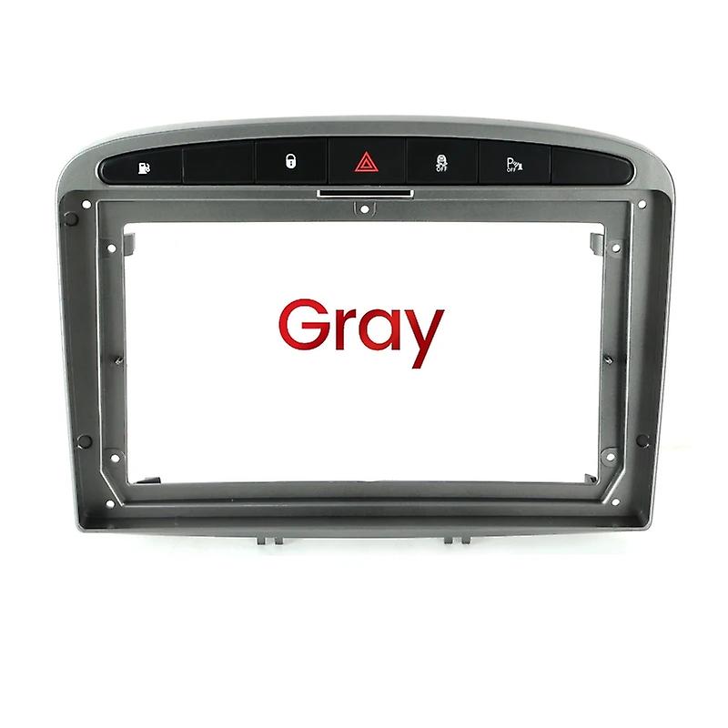 For Peugeot 408 1 2012 - 2020 Black Gray Car Radio Dashboard Panel Frame Power Cord CANBUS