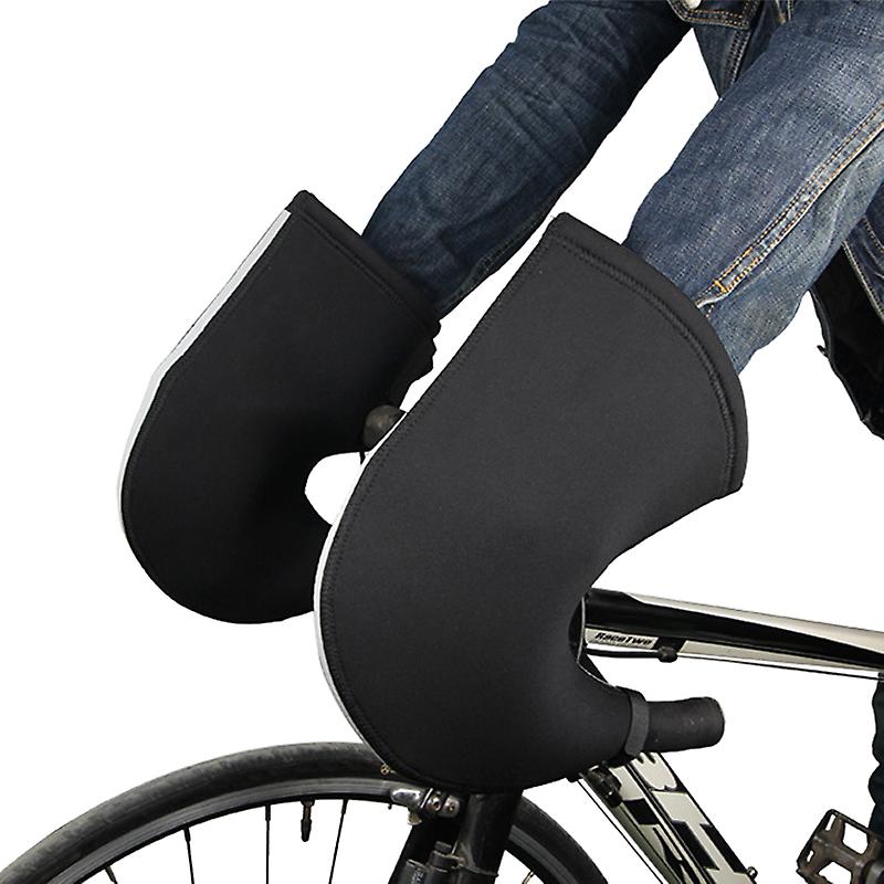 Winter Bike Handlebar Mittens Warm Windproof Cycling Bar Mitts Bicycle Glove Warmer Cover