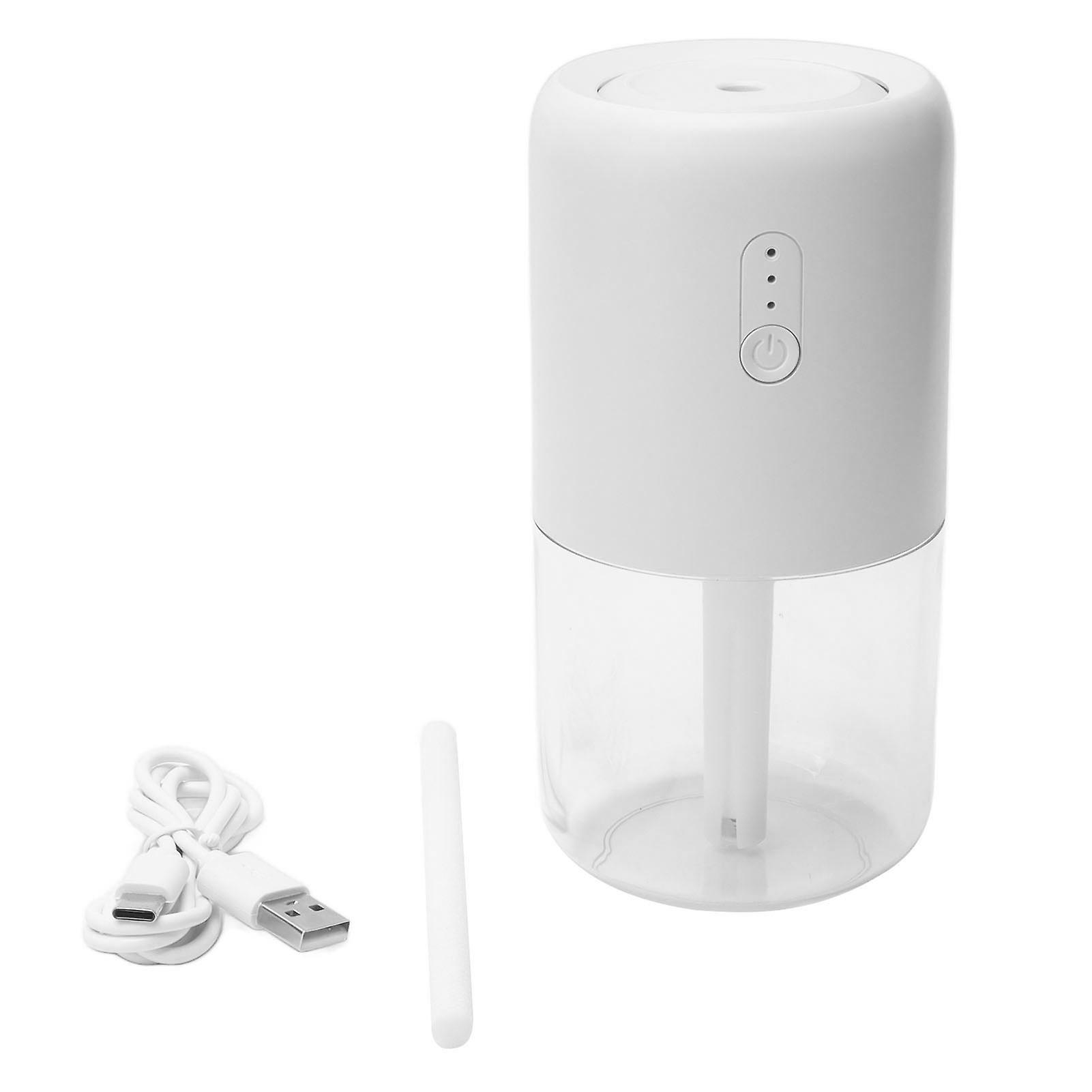 Humidifier, Small Mist, Warm Atmosphere Light, White