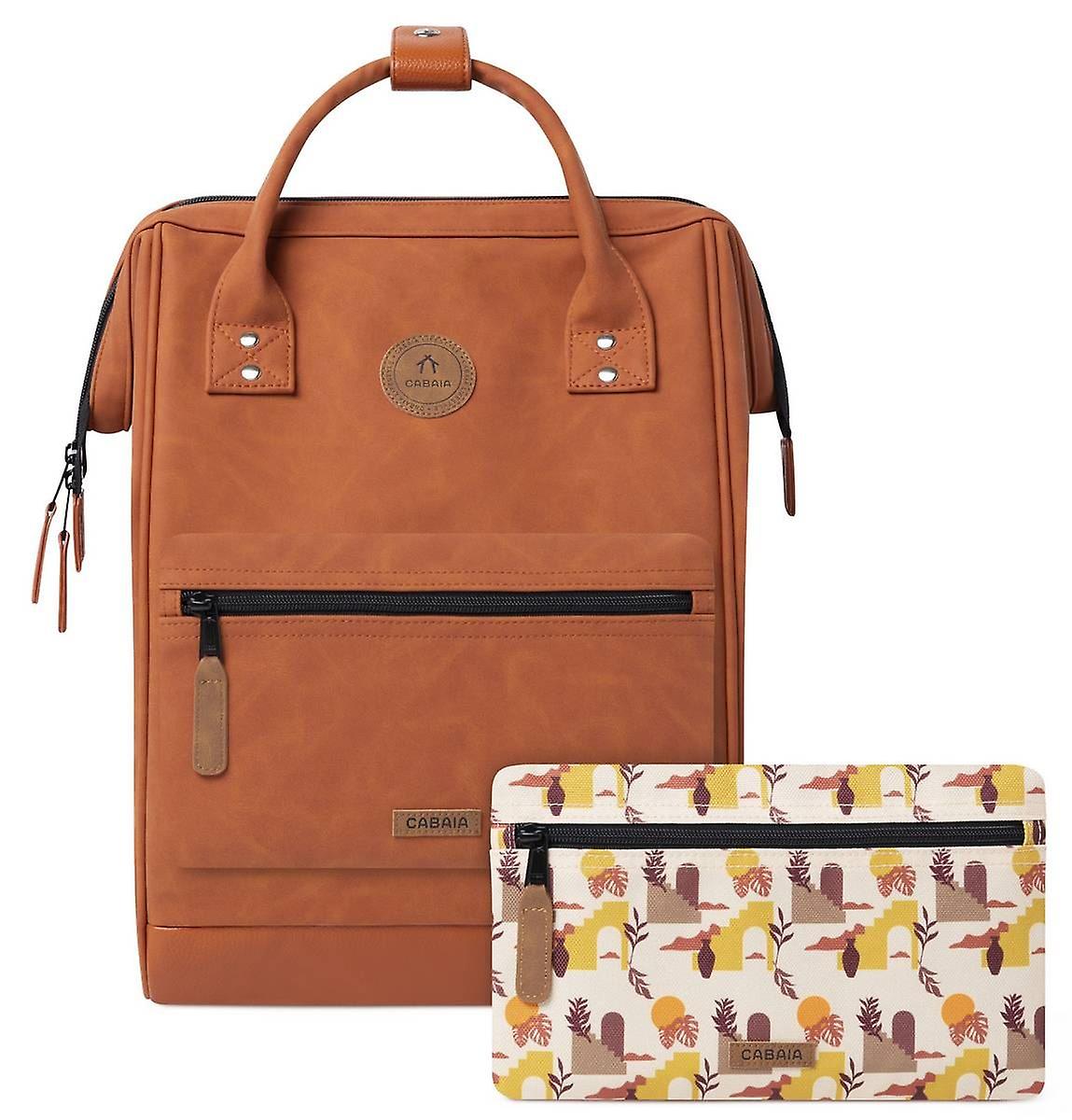 Cabaia Adventurer Vegan Nubuck Medium Backpack - Tanta Orange