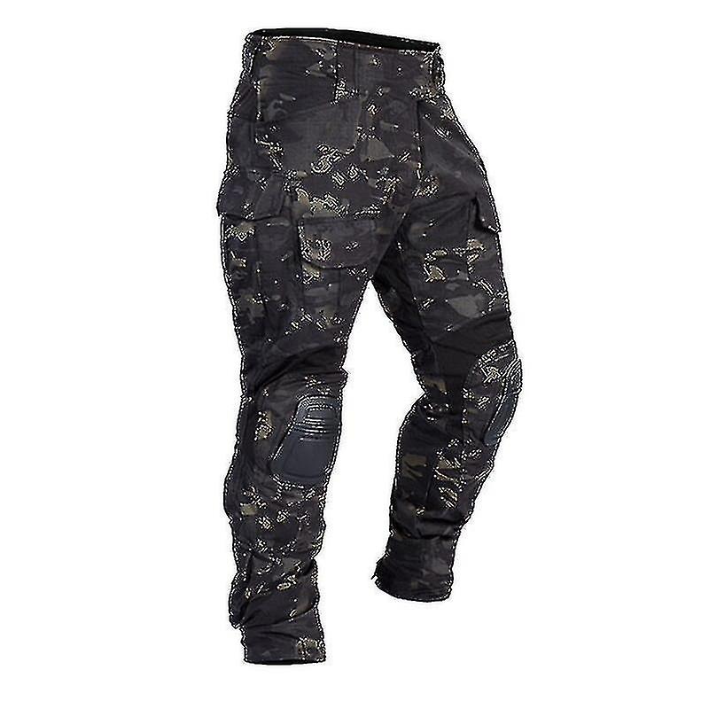 Herren Combat Cargohose mit Knieschonern Airsoft Taktische Hose Multicam Cp Gen3 Camouflage Army Wor