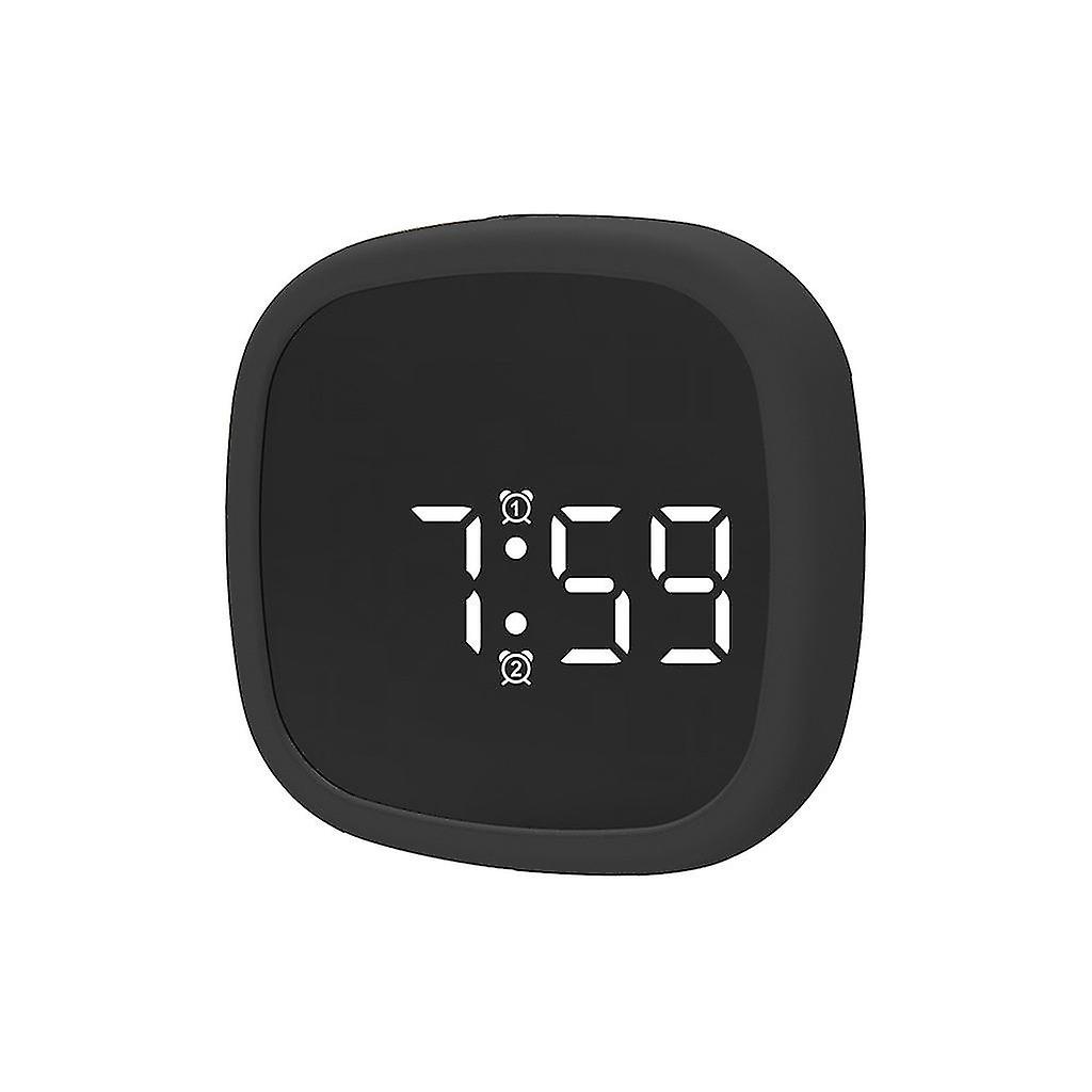 Digital Alarm Clock LED Display Pocket Silicone Voice Control Clock Desk Clock