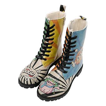 Women Vegan Leather Green Sneakers - I Do What I Want Design
