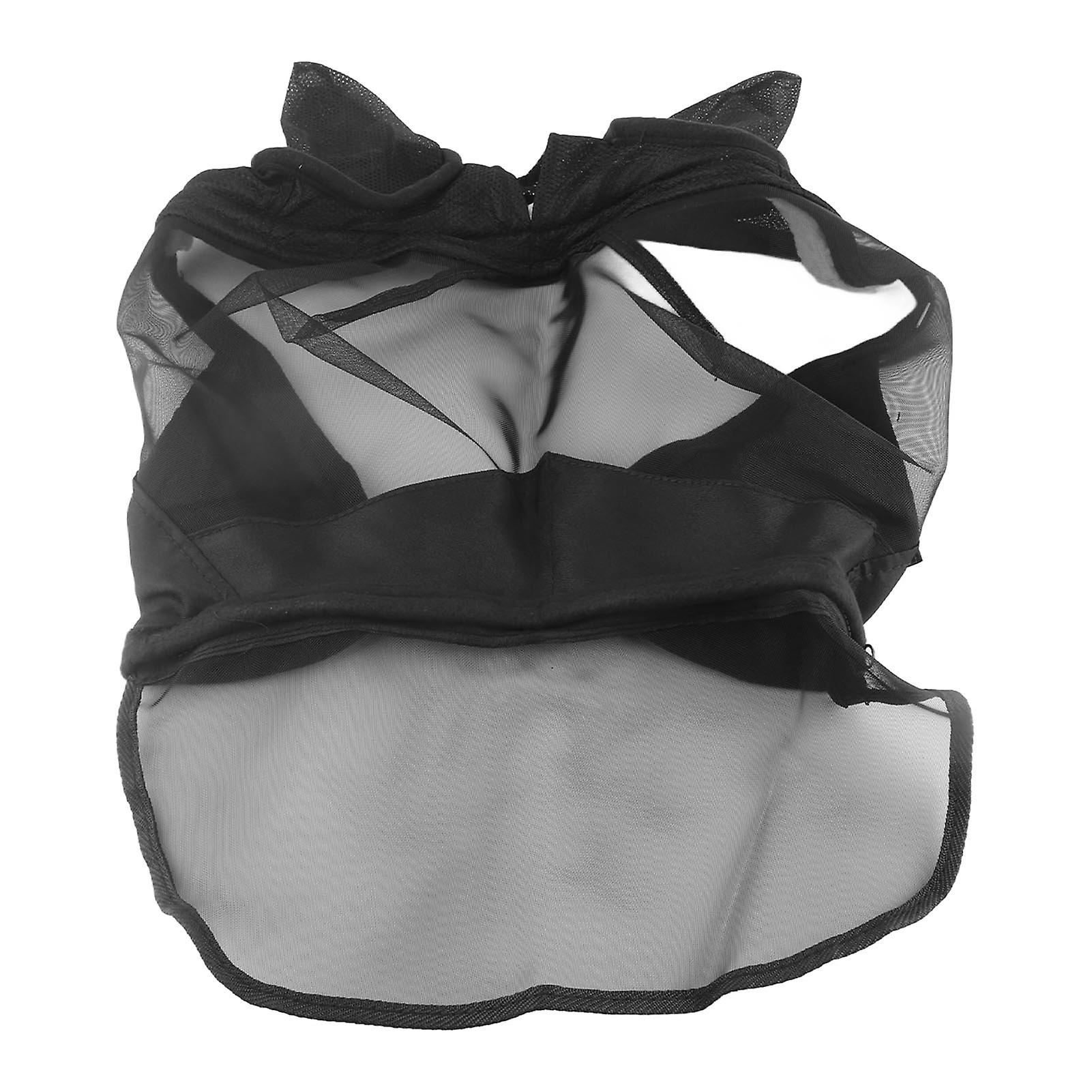 Horse Fly Mask Breathable and Comfort Soft Mesh Long Nose Fly Mask with Ears for Horse