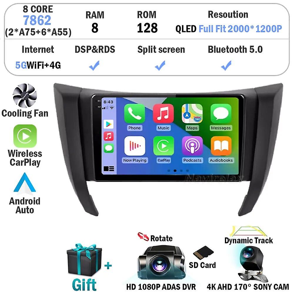 Android 12 For Nissan Navara Np300 Frontier 2015 - 2018 Car Radio Stereo Multimedia Video Player Navigation Carplay Gps Dsp Wifi