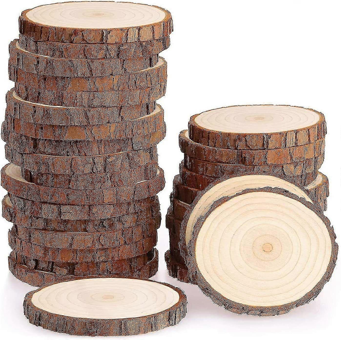 30pcs Craft Wood Slices Discs