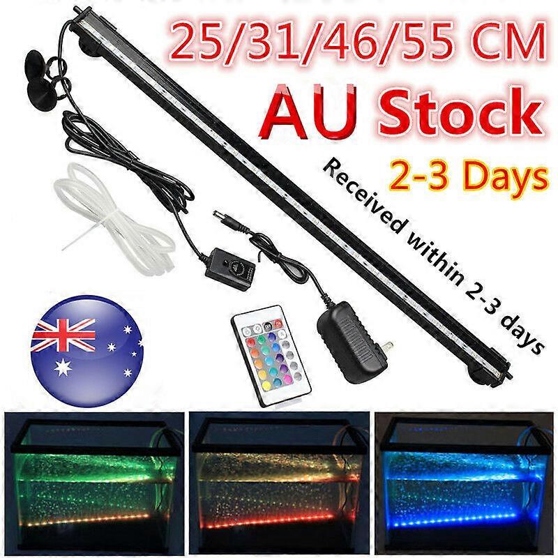 LED Aquarium Light Fish Tank Waterproof Bar RGB Submersible Lamp Remote AU Plug