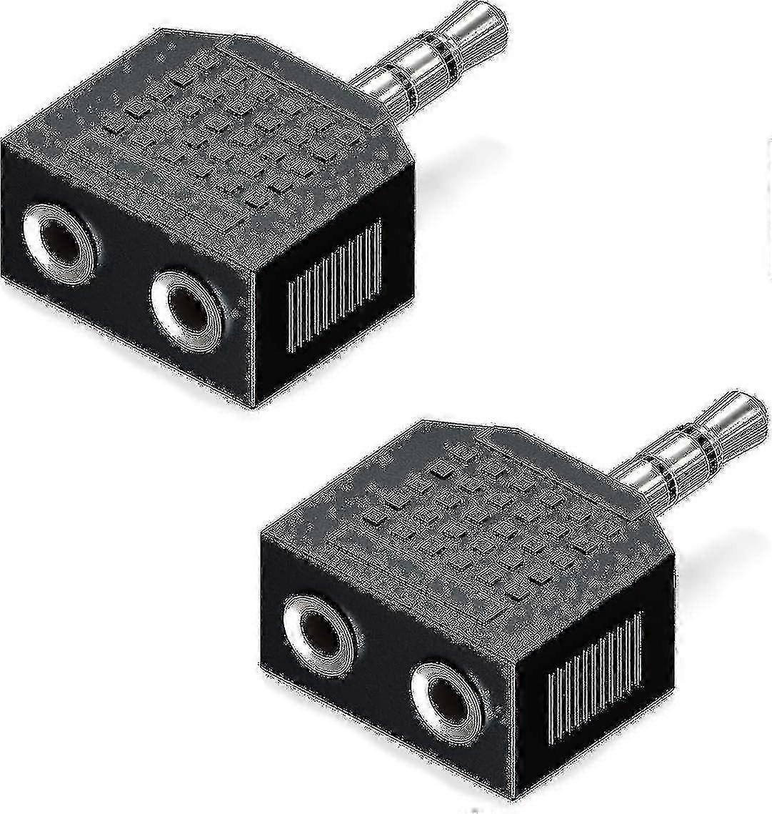 2x 3,5 mm jack stereoadapter, lydsplitter 1x kontakt To_Dec