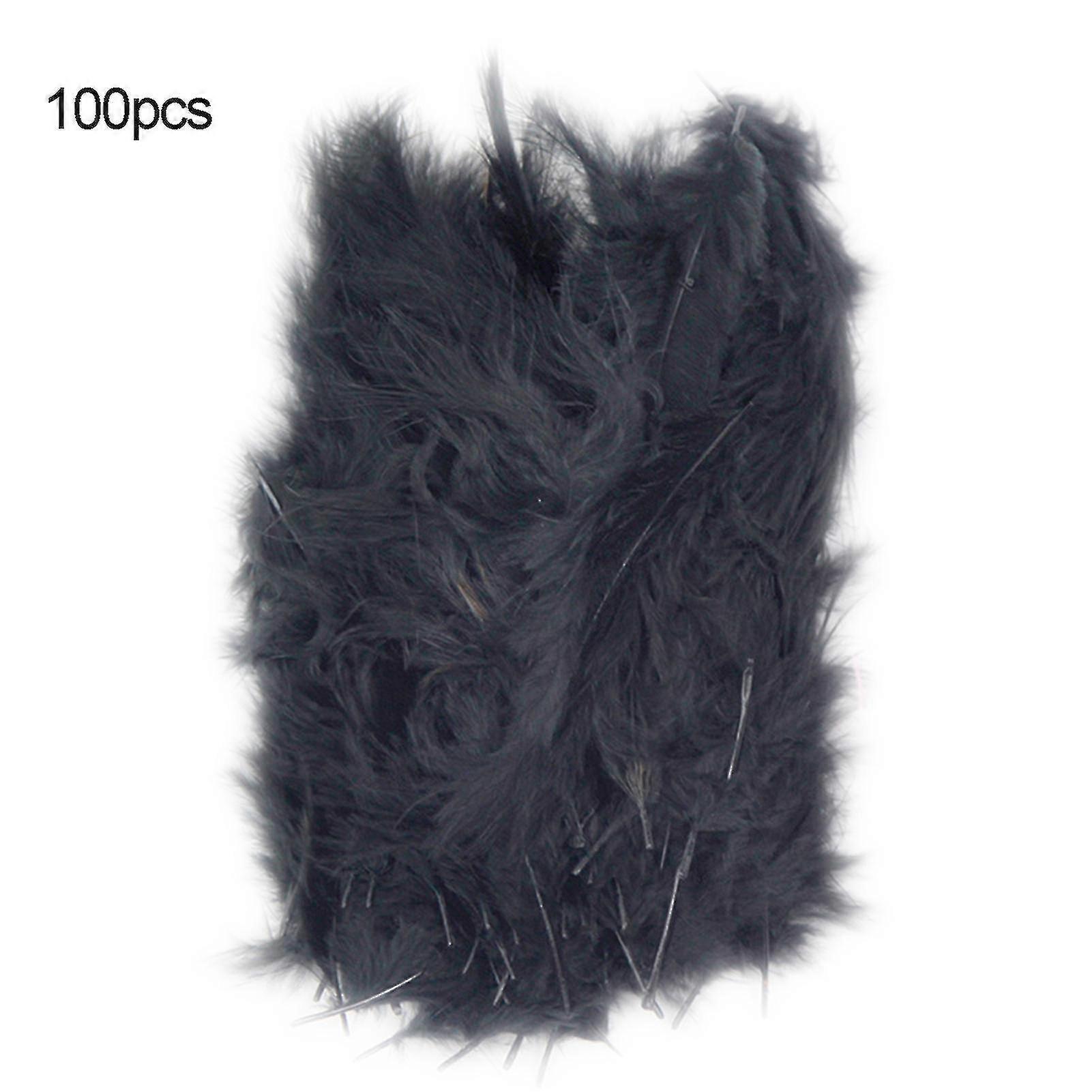 100pcs 10cm Fluffy Plume Feather Diy Carnival Party Wedding Clothes Sewing Craft Q