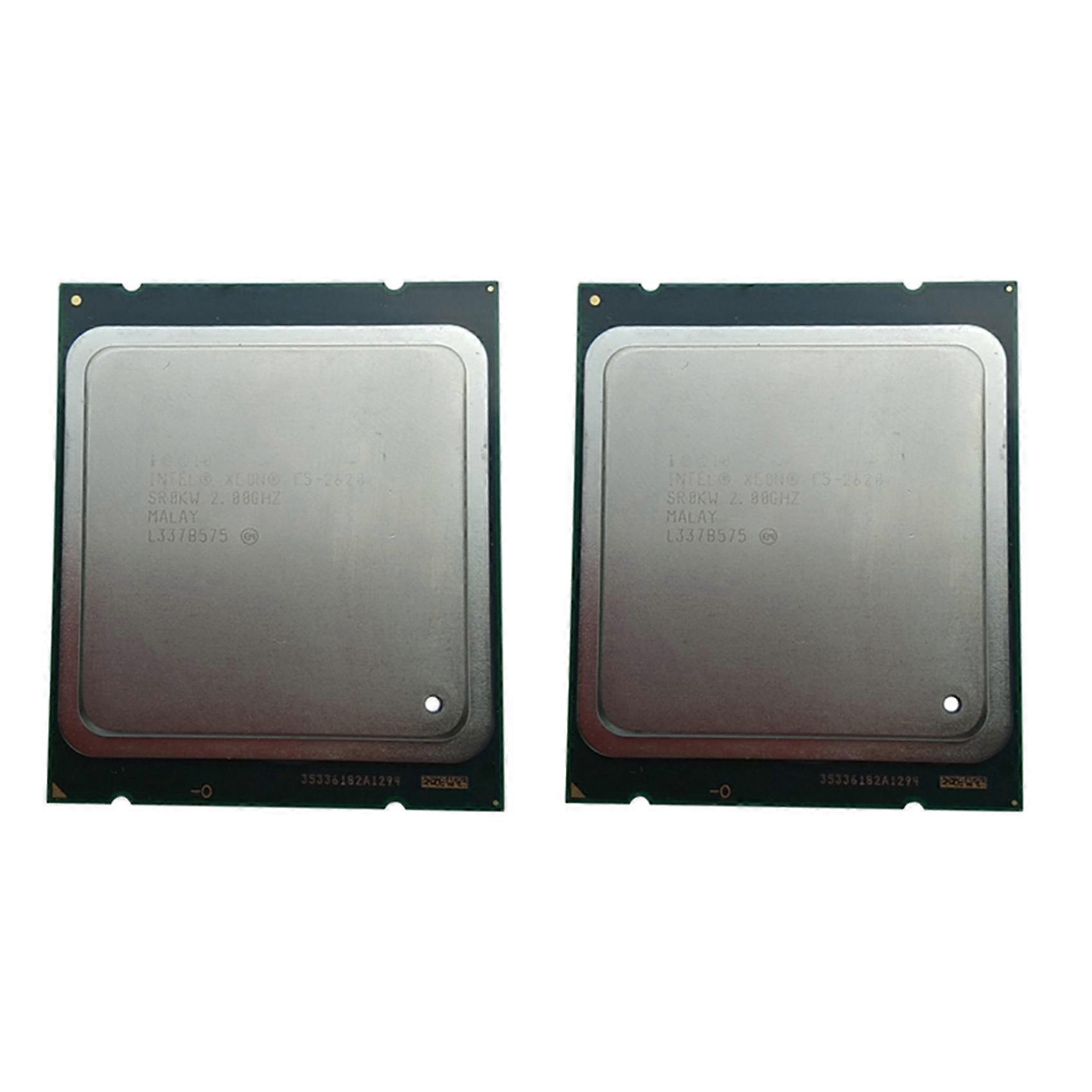 2x Intel Xeon E5-2620 E5 2620 2.0 Ghz Six-core Twelve-thread Cpu Processor 15m 95w Lga 2011